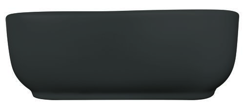 Vasque rectangle à poser LYS en céramique 37 x 37 x 11 cm - noir mat